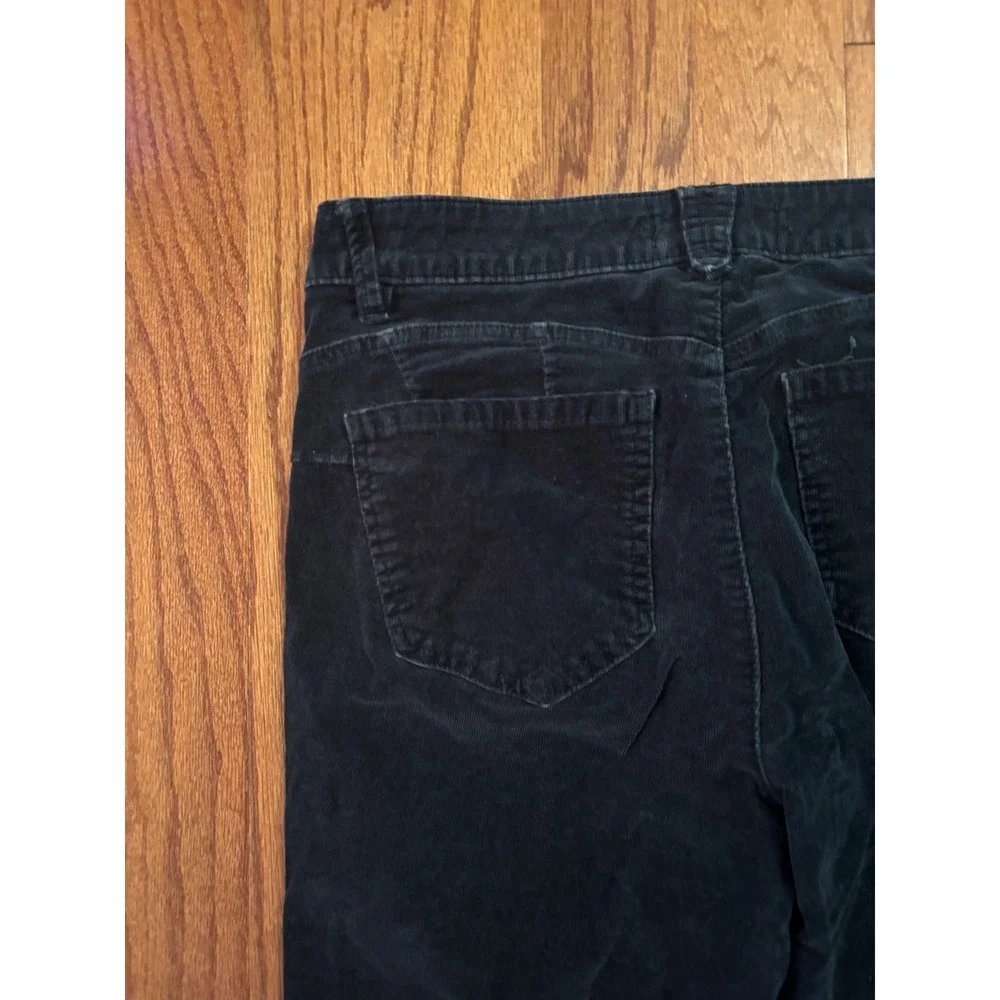 Democracy Ab Solution‎ Dark Gray Corduroy Straight Leg Jeans Size 12P